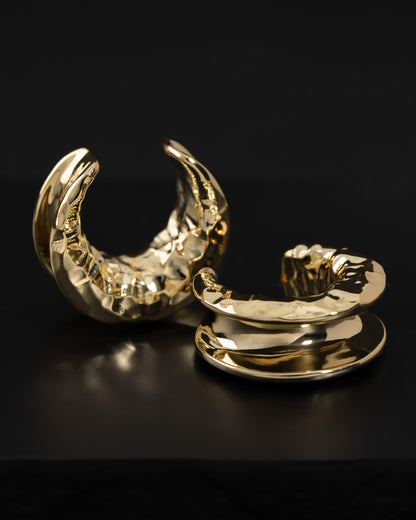 Hammered Crescent Saddle Hangers - Saddle Hangers - Ask and Embla