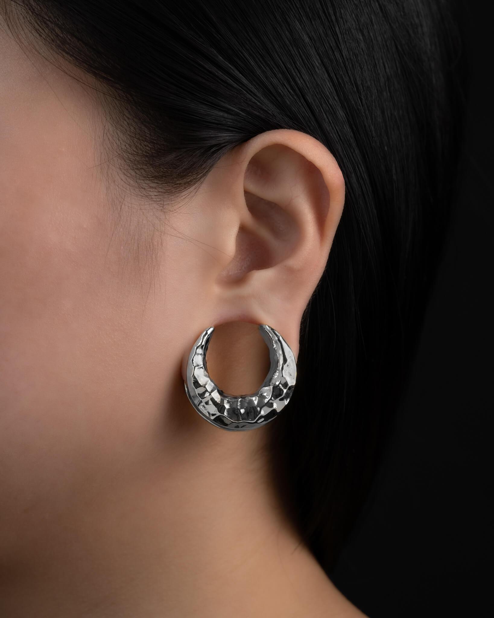 Hammered Crescent Saddle Hangers - Saddle Hangers - Ask and Embla