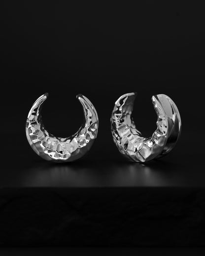 Hammered Crescent Saddle Hangers-Saddle Hangers- Gold - 8mm (0g) - Ask & Embla