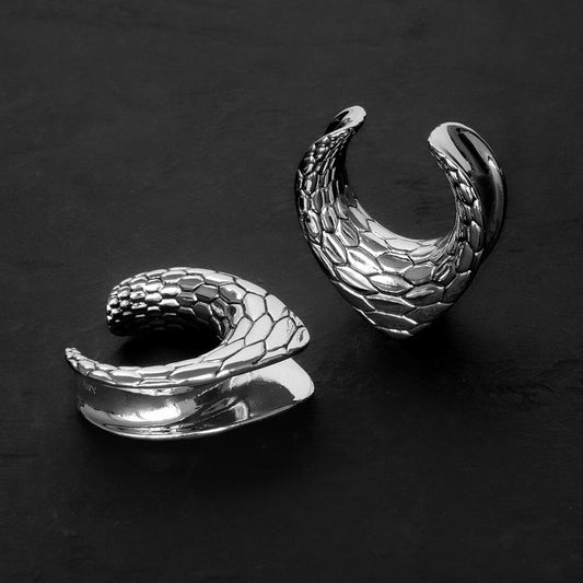 Serpent Volta Saddle Hangers-Saddle Hangers- Silver - 8mm (0g) - Ask & Embla