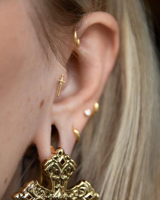 Godric Sword Threadless End (14K Gold) - Ends - Ask and Embla