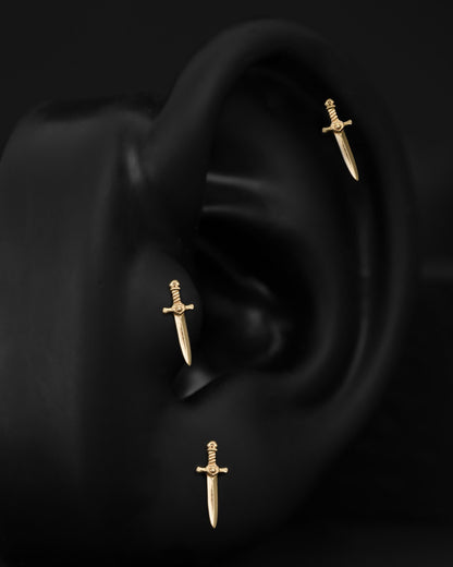 Godric Sword Threadless End (14K Gold) - Ends - Ask and Embla