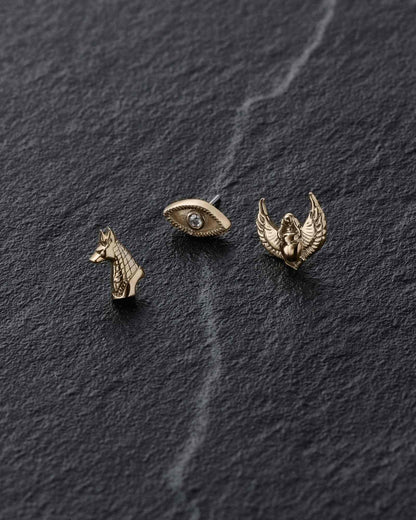 Osiris Threadless End (14K Gold)-Threadless Ends- Gold - - Ask & Embla