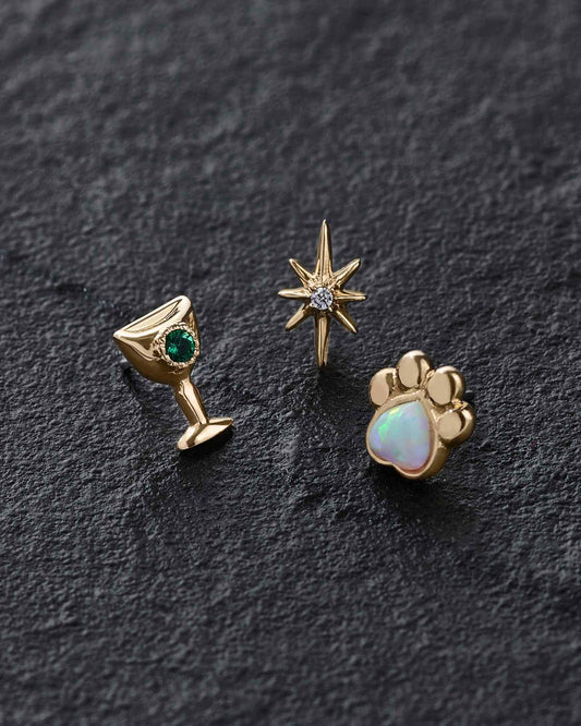Toebeans Threadless End (14K Gold)-Threadless Ends- Gold - - Ask & Embla