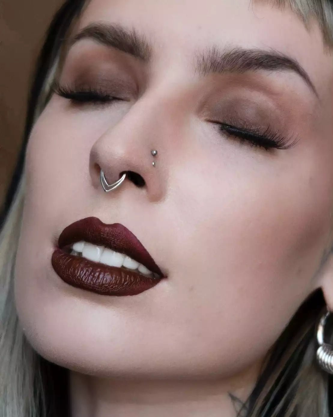 Pointed online septum ring