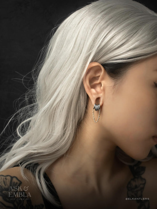 Classic Chain Ring Stacks In Titanium Ask and Embla