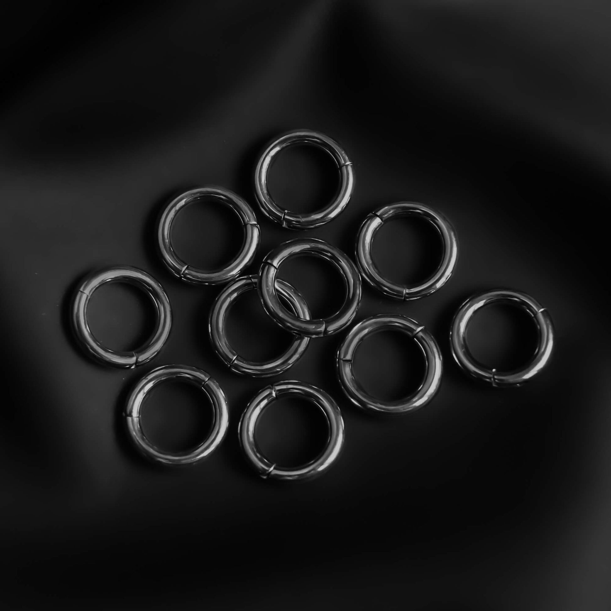Classic Ring Stack in Titanium - Ring Stacks - Ask and Embla