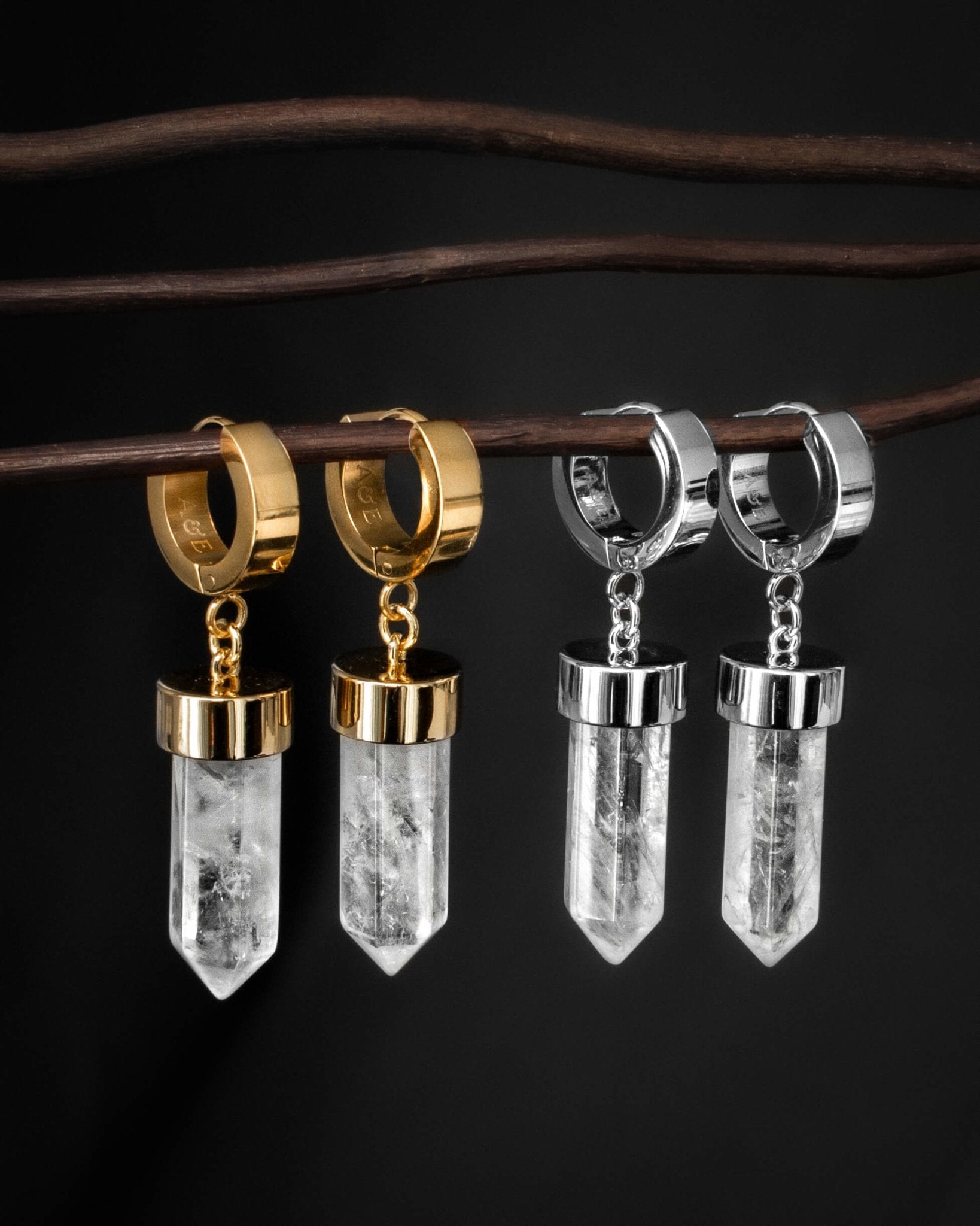 Crystal Bullet Earrings