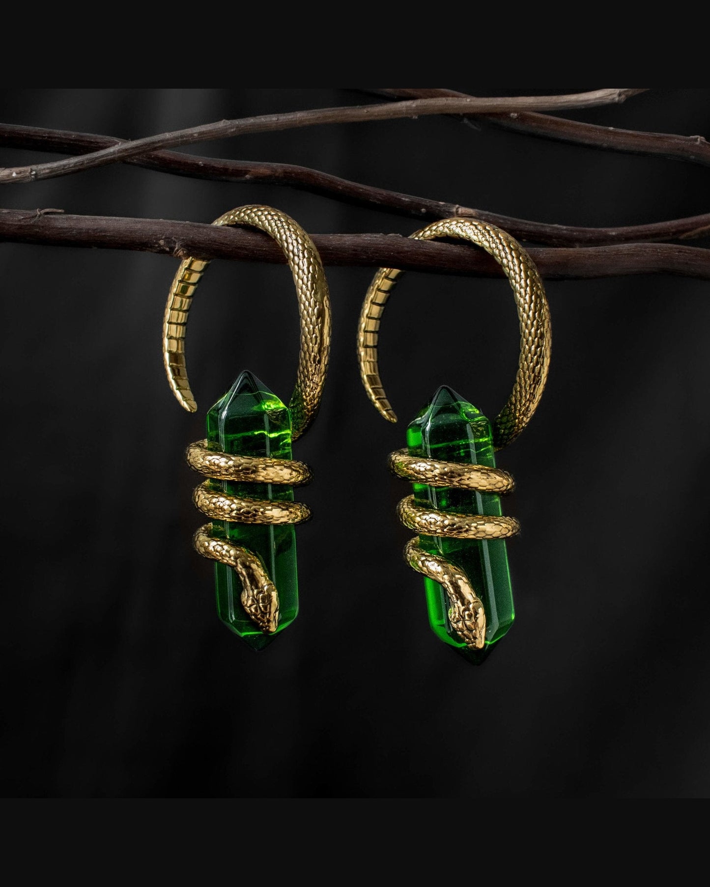 Emery Crystal Serpent Hangers - Hangers - Ask and Embla
