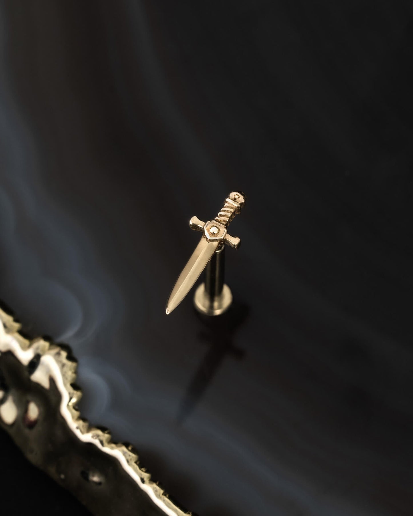 Godric Sword Threadless End (14K Gold) - Ends - Ask and Embla