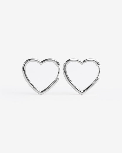 Hallow Heart Earrings - Earrings - Ask and Embla