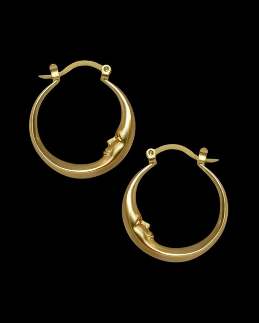 Lune Mini Moon Earrings - Hoops - Ask and Embla