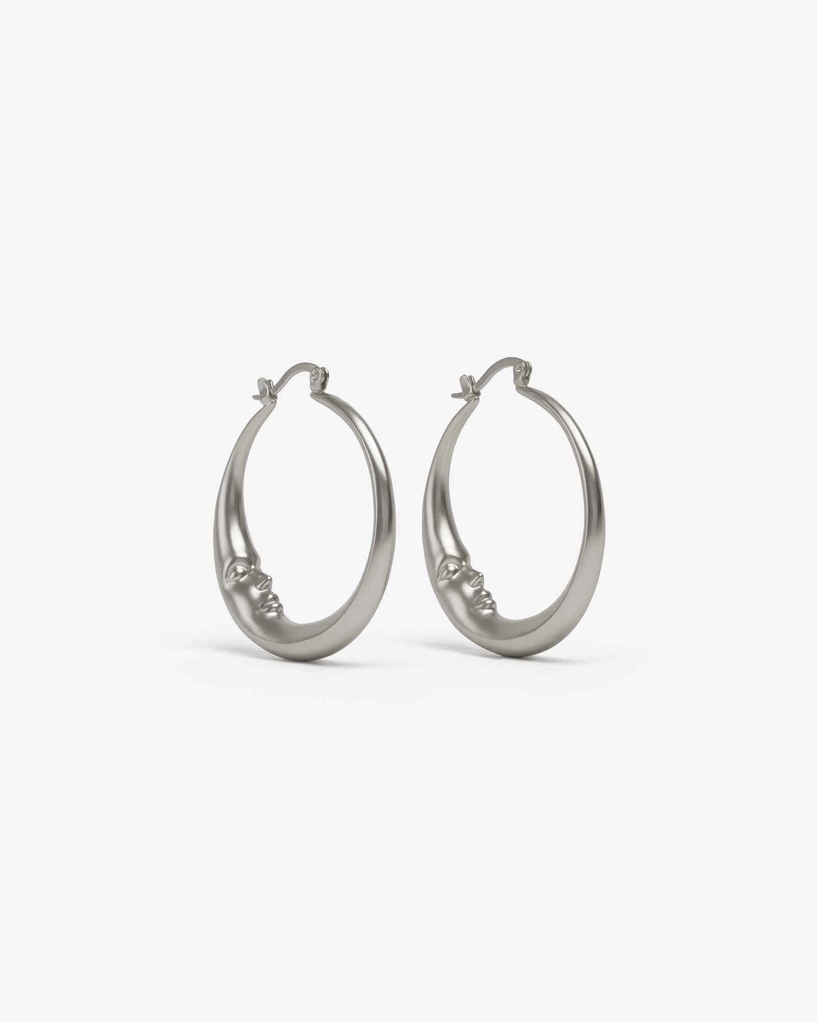 Lune Moon Earrings (Large) - Earrings - Ask and Embla