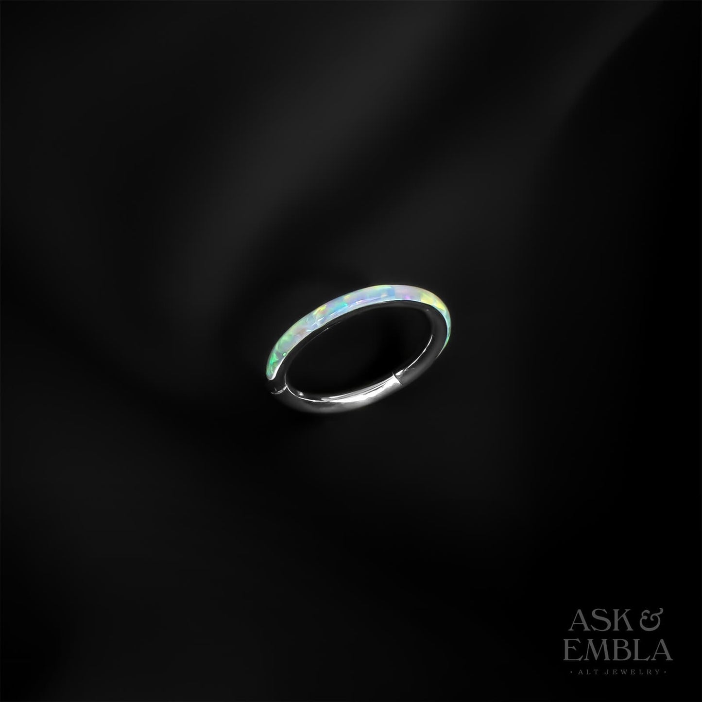 Opal Snow Titanium Clicker - Clickers - Ask and Embla