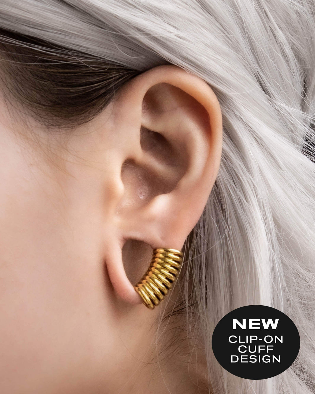 Stretched Ear Lobe Cuff & Stretching Earrings Ask and Embla