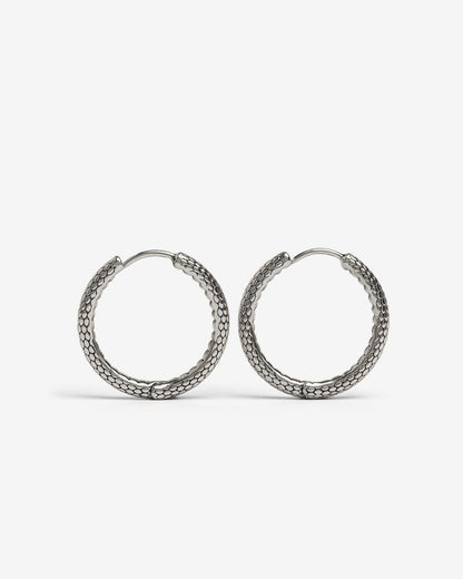 Serpent Hoop Earrings - Earrings - Ask and Embla