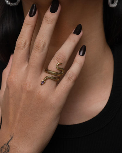 Sorcerer Serpent Ring - Rings - Ask and Embla