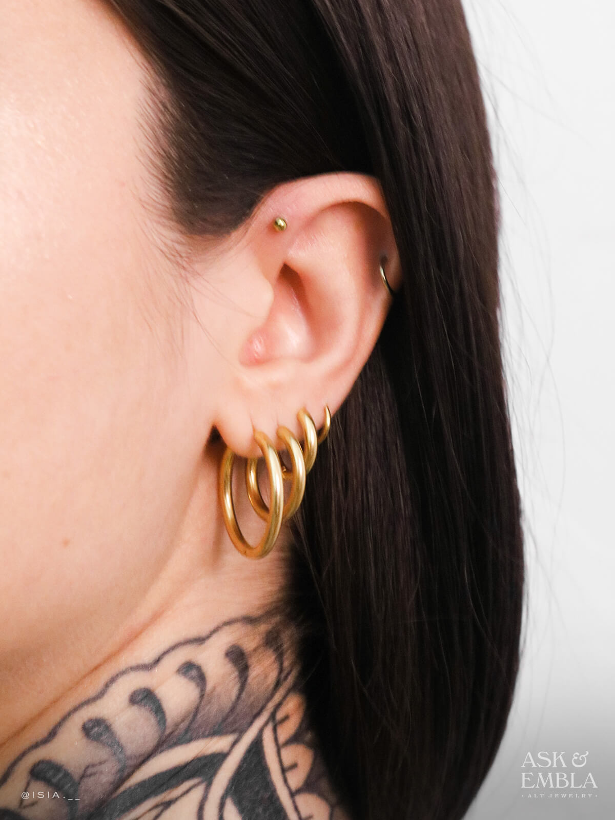 Tria Hoop Earrings Set (Pack of 3) – Ask and Embla