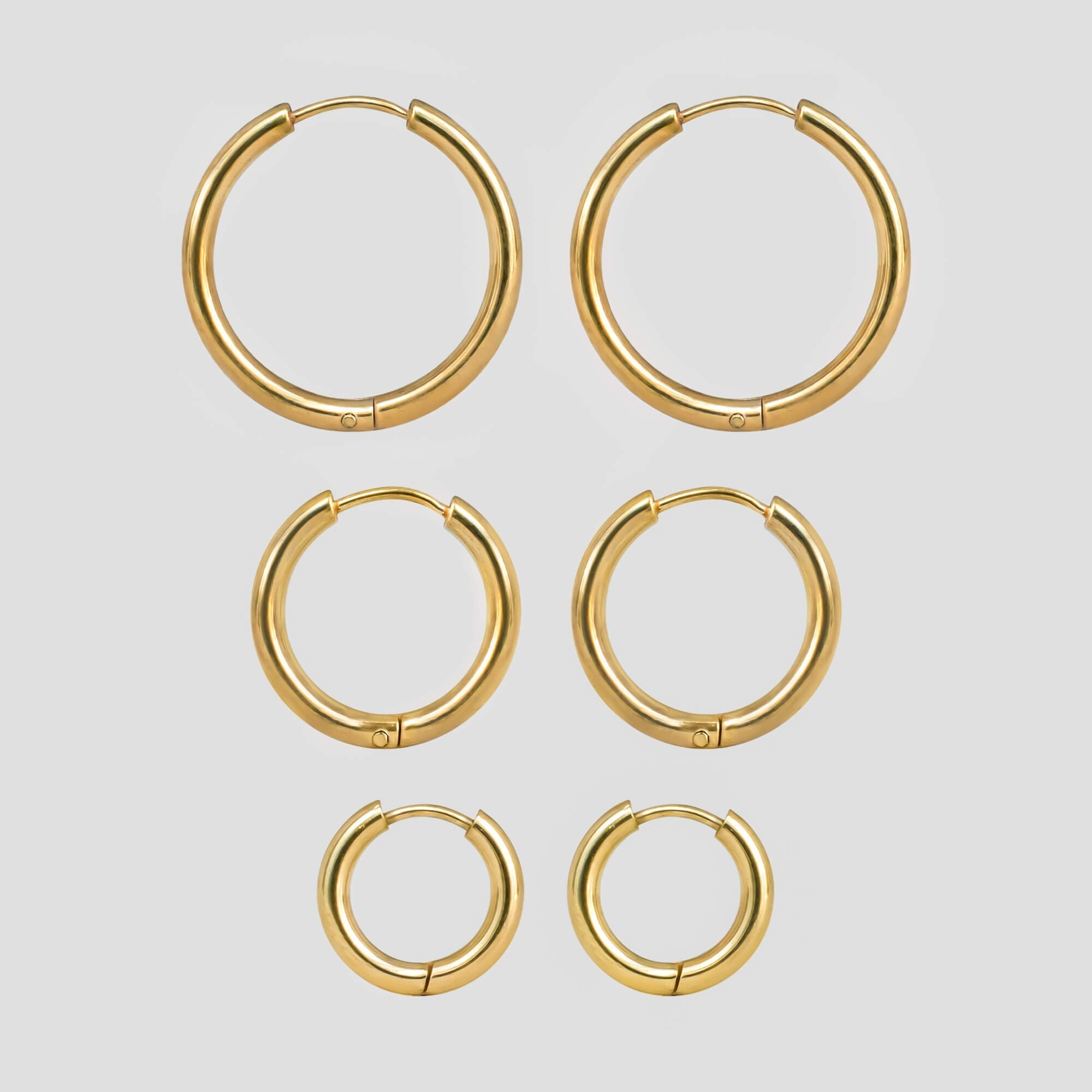 Tria Hoop Earrings Set (Pack of 3)